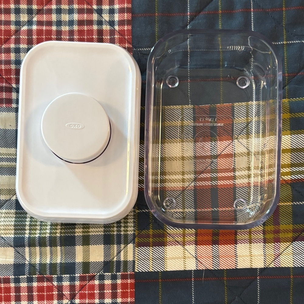 OXO White and Transparent Storage Container